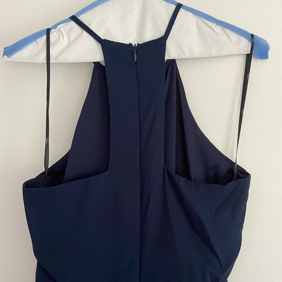 Lulus navy blue chiffon maxi dress - Picture 3 of 3